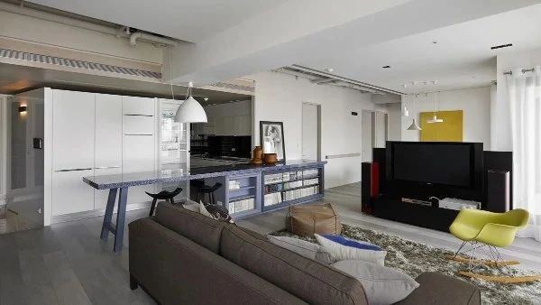 122 flat fresh mix and match house to create a warm and good life for the whole family.(LRSSJY0005RT)-Living room