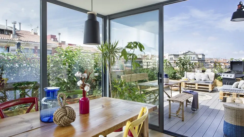 The Ideal House yard