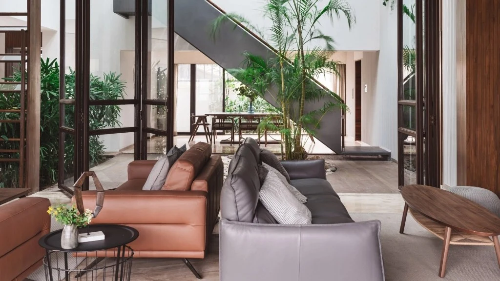 Country House in India living-room