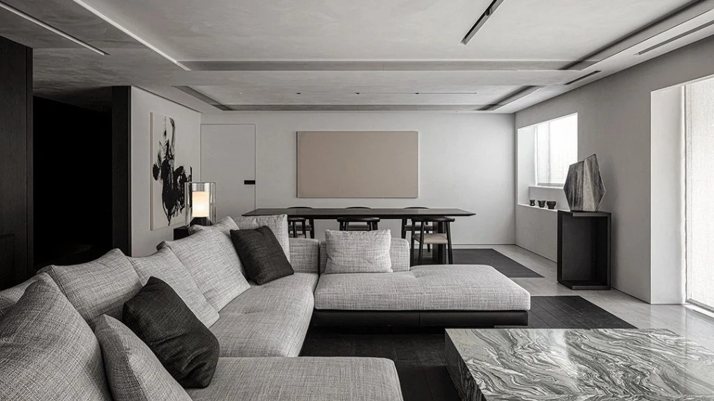 Wood House living-room