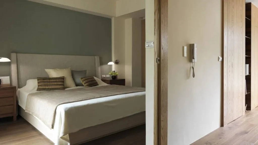 Greenery and Morning Light bedroom