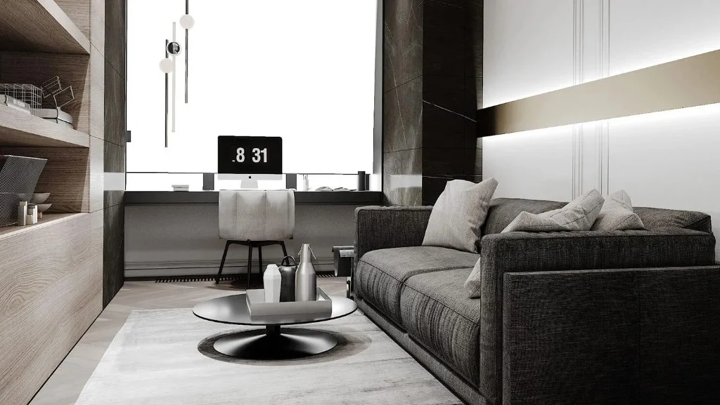 Polished Aesthetics study-room