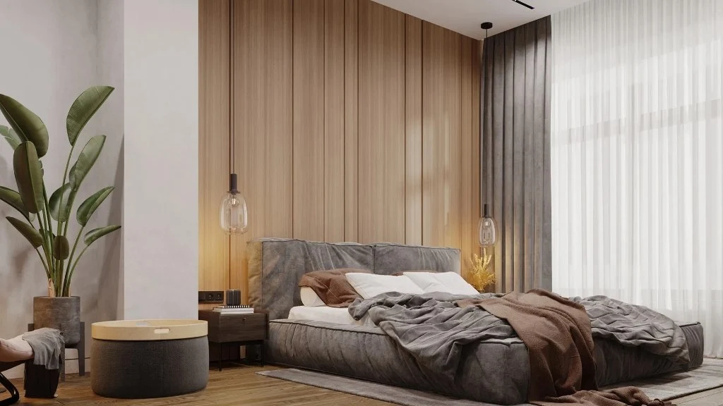 Multicolored bedroom