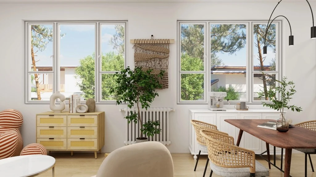 Symbiosis of Simplicity and Elegance living-room
