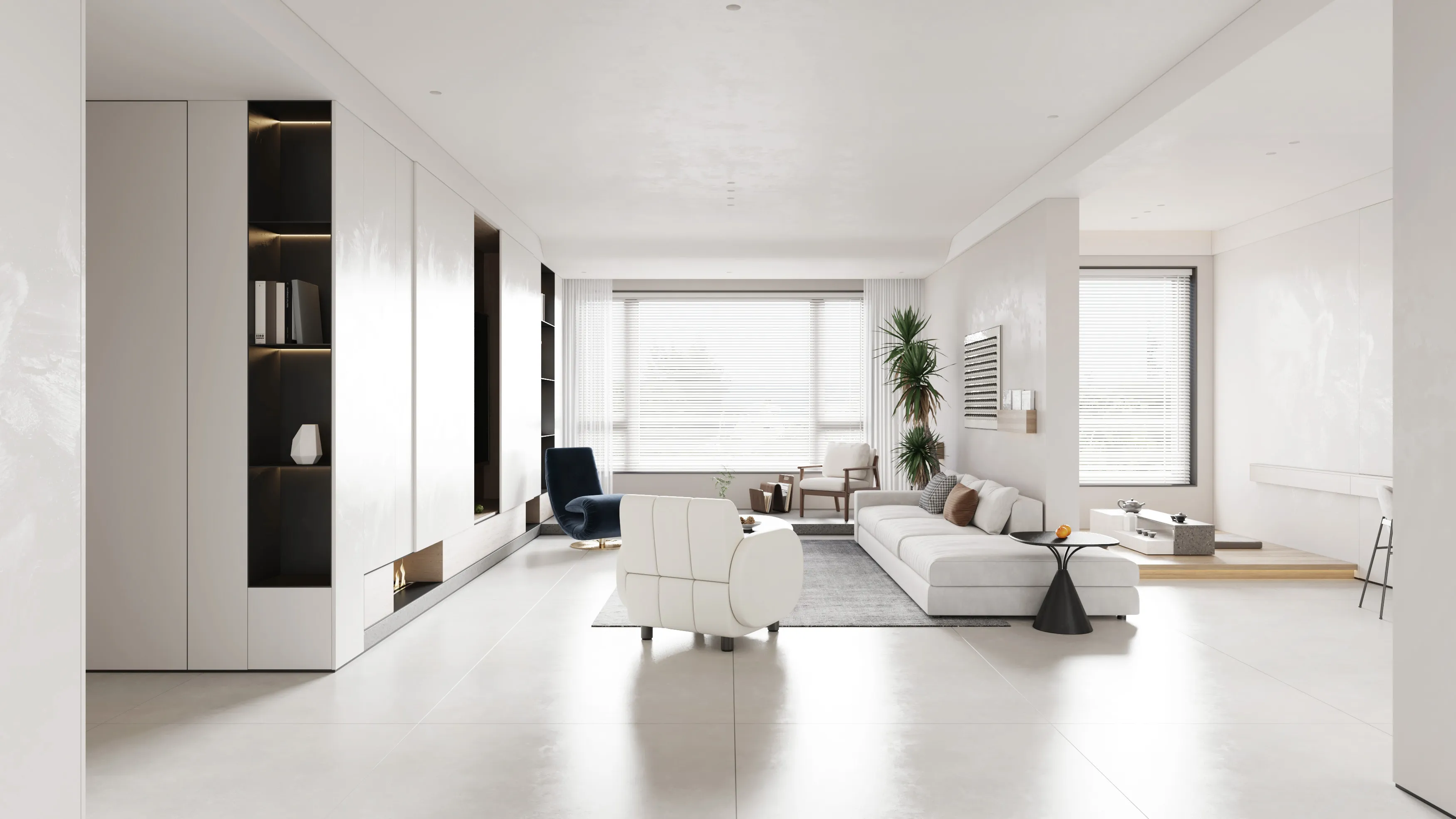 An Artistic Dwelling for Urban Life Living room 1