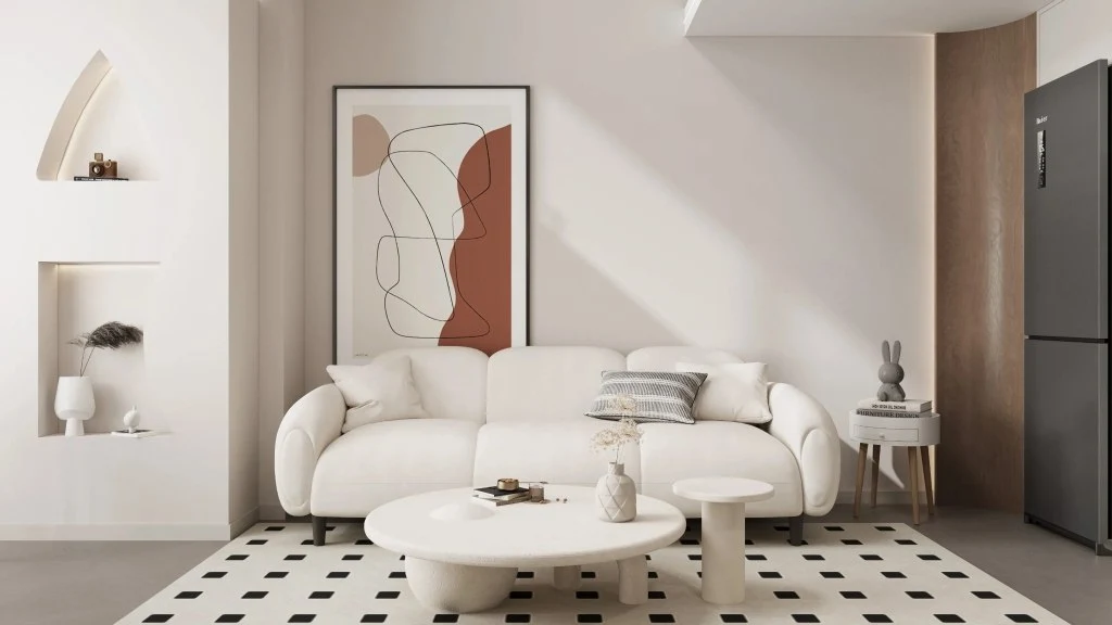 Cream Style and One Bedroom(LRCSNY0001)-Living room