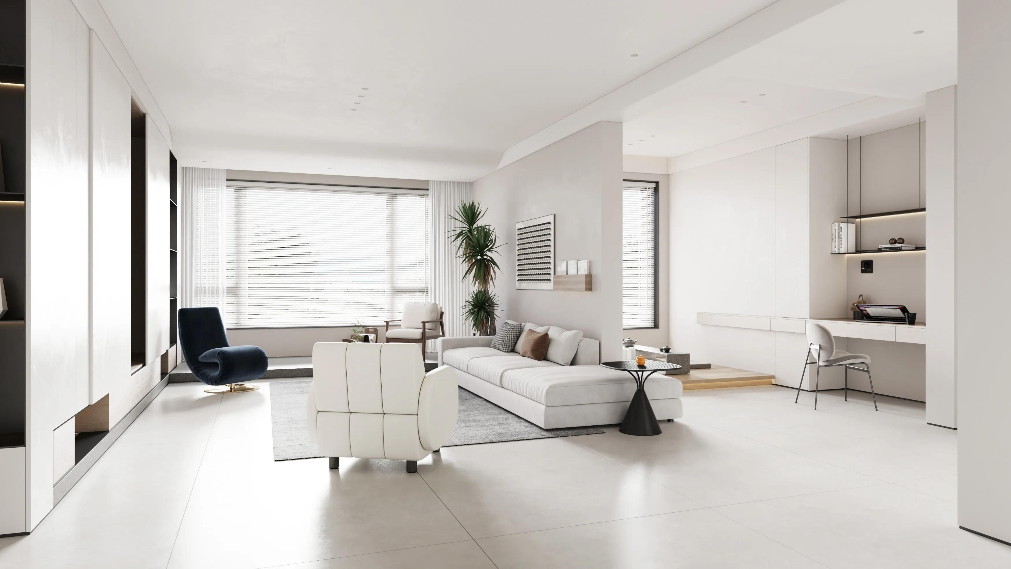 An Artistic Dwelling for Urban Life Living room 2