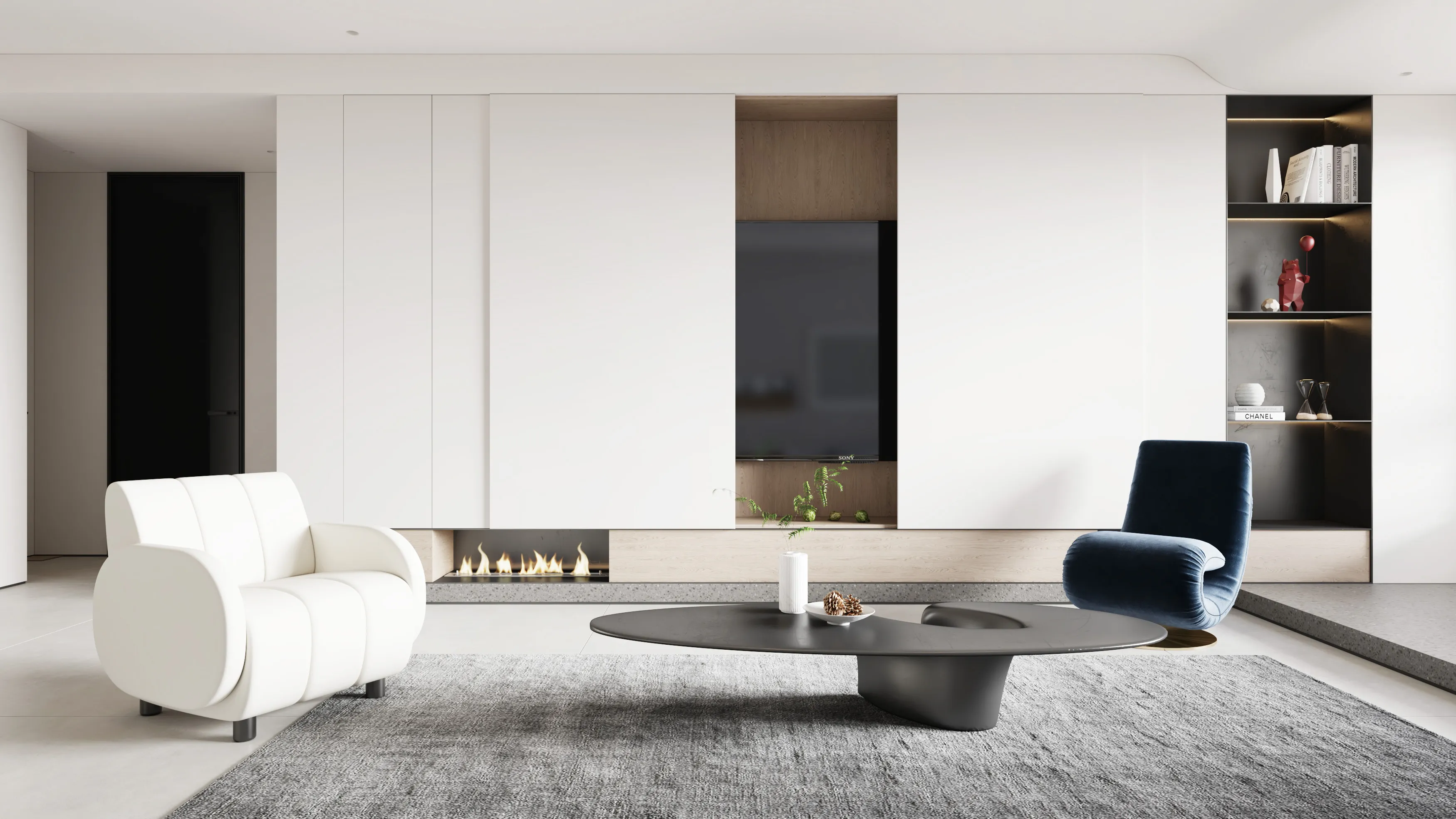 An Artistic Dwelling for Urban Life Living room 4