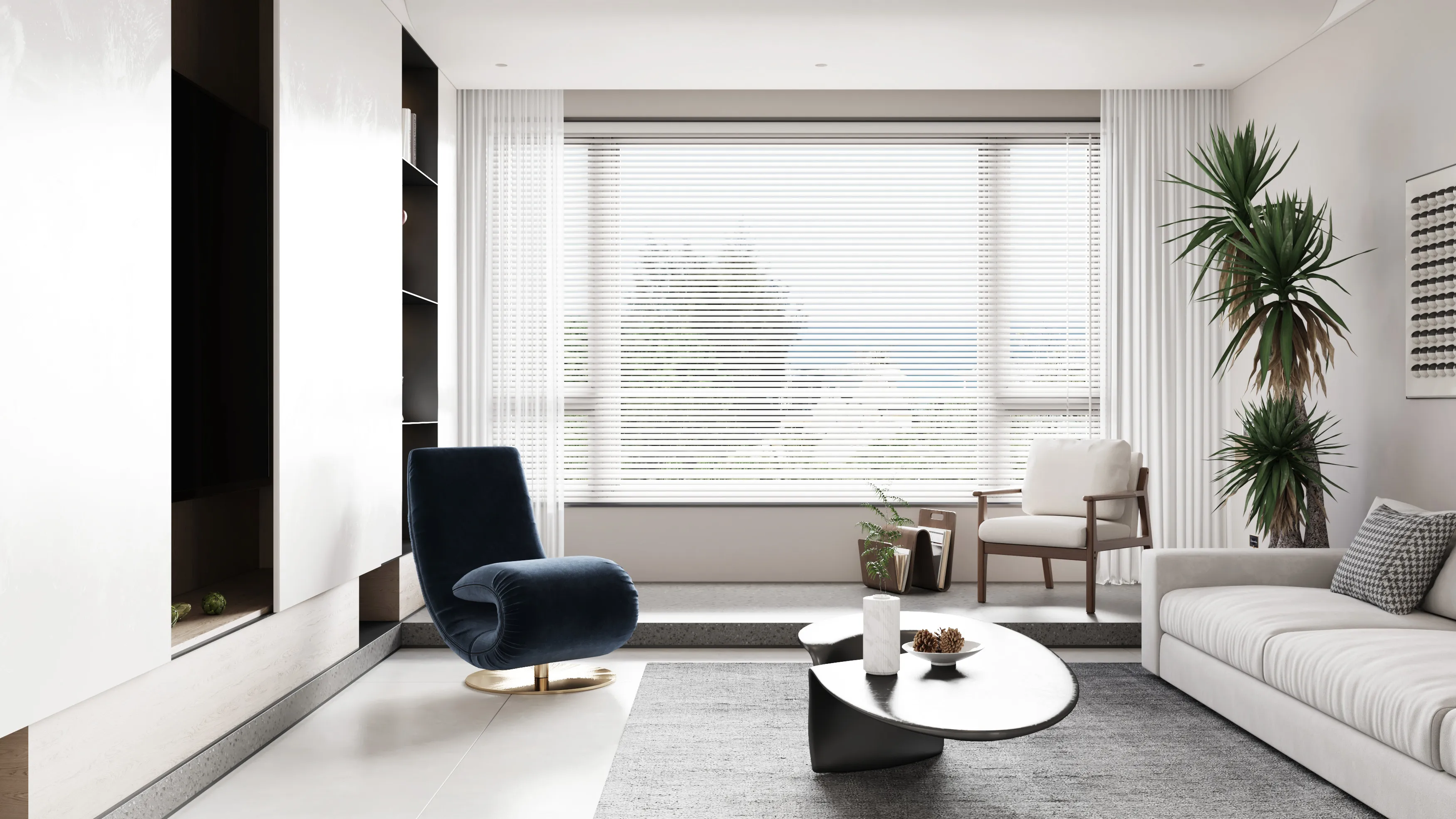 An Artistic Dwelling for Urban Life Living room 3