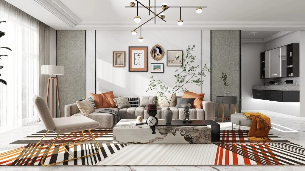 Modern Elegant Quietness-Poetic Narrative(BRNSBO0001)-Living room