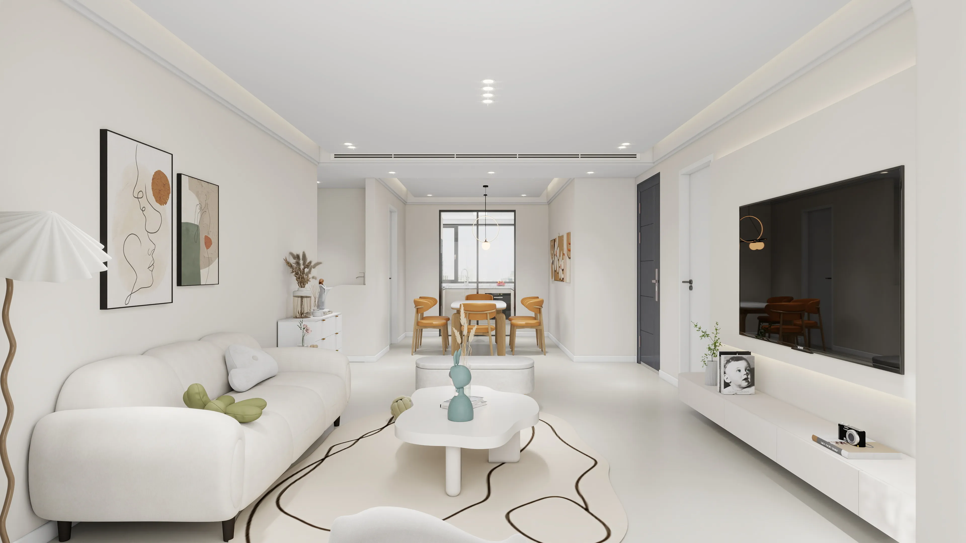 Soft Cream Living room 4