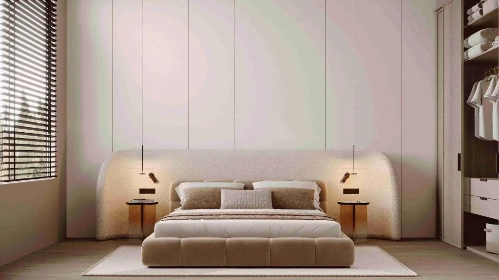 Vibrant Minimalism with Organic Touches bedroom