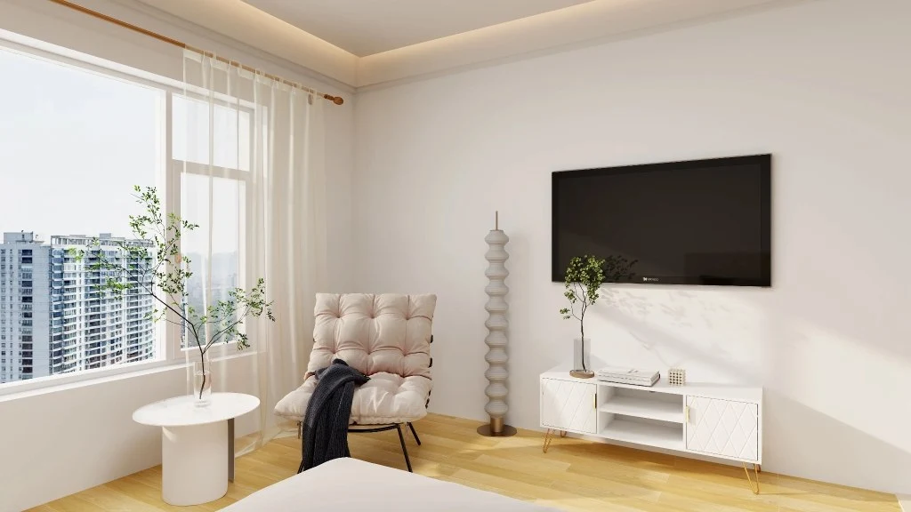 Minimalist Apartment bedroom