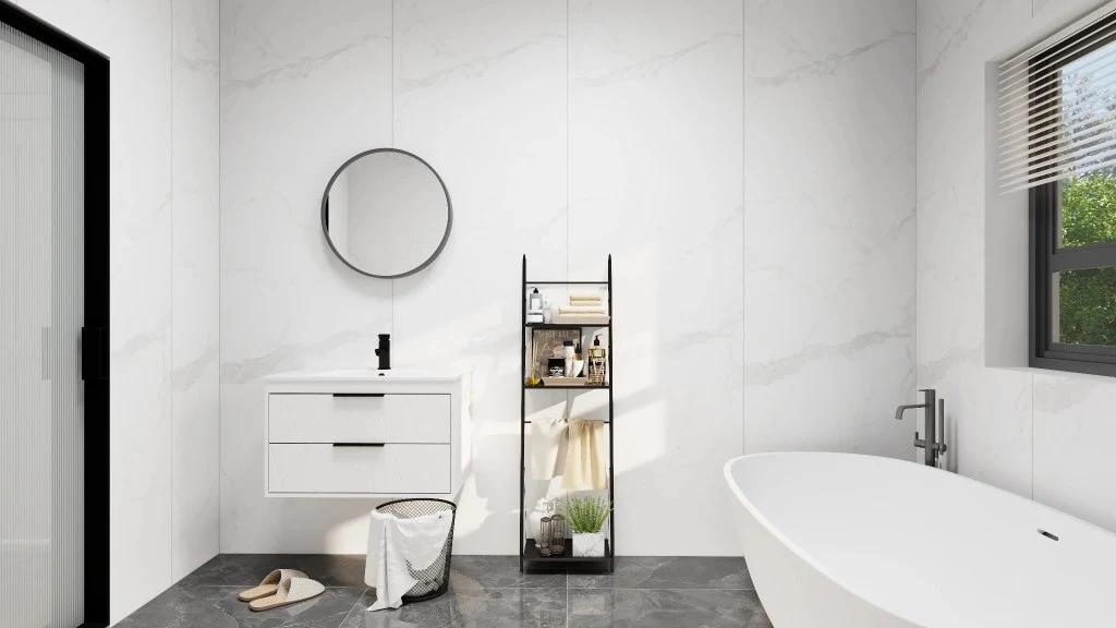 Symbiosis of Simplicity and Elegance bathroom