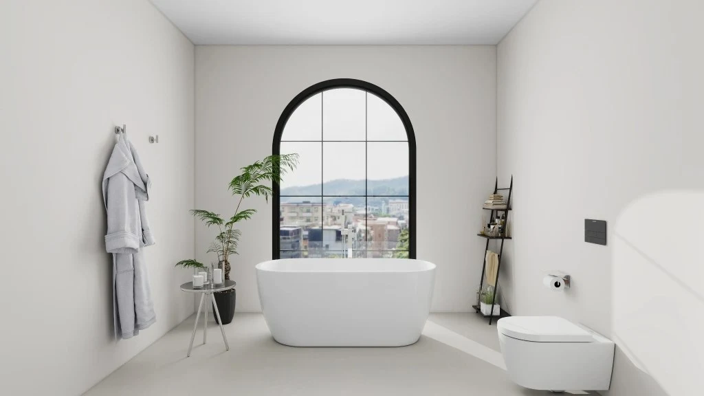 Wood-Wabi-Sab Style Laziness Home bathroom