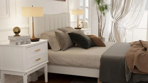 Gentle Narrative of Neoclassical Bedroom