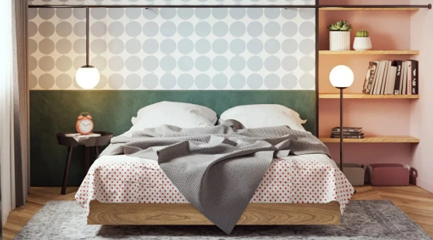 Floating Wooden Bed
