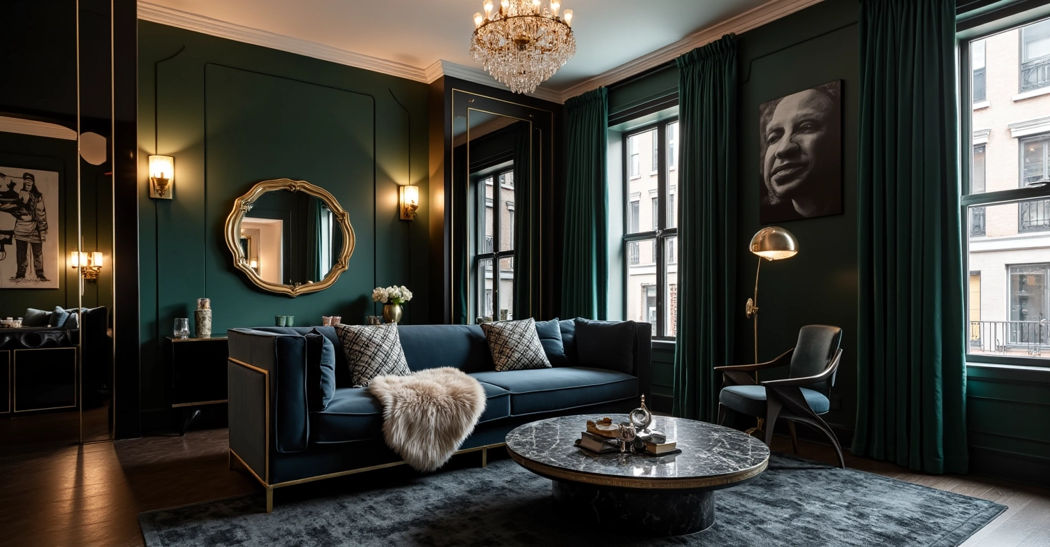 Light Luxury Retro, Modern and Elegant Room Living room 2