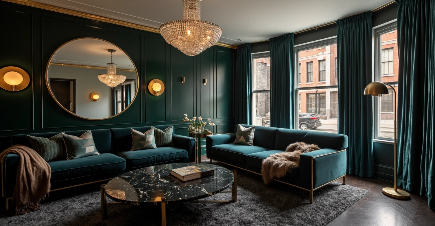 Light Luxury Retro, Modern and Elegant Room Living room 4