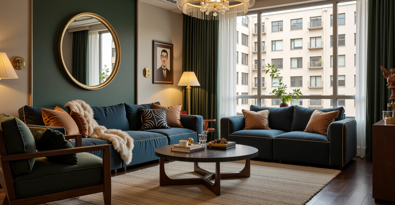 Light Luxury Retro, Modern and Elegant Room Living room 5