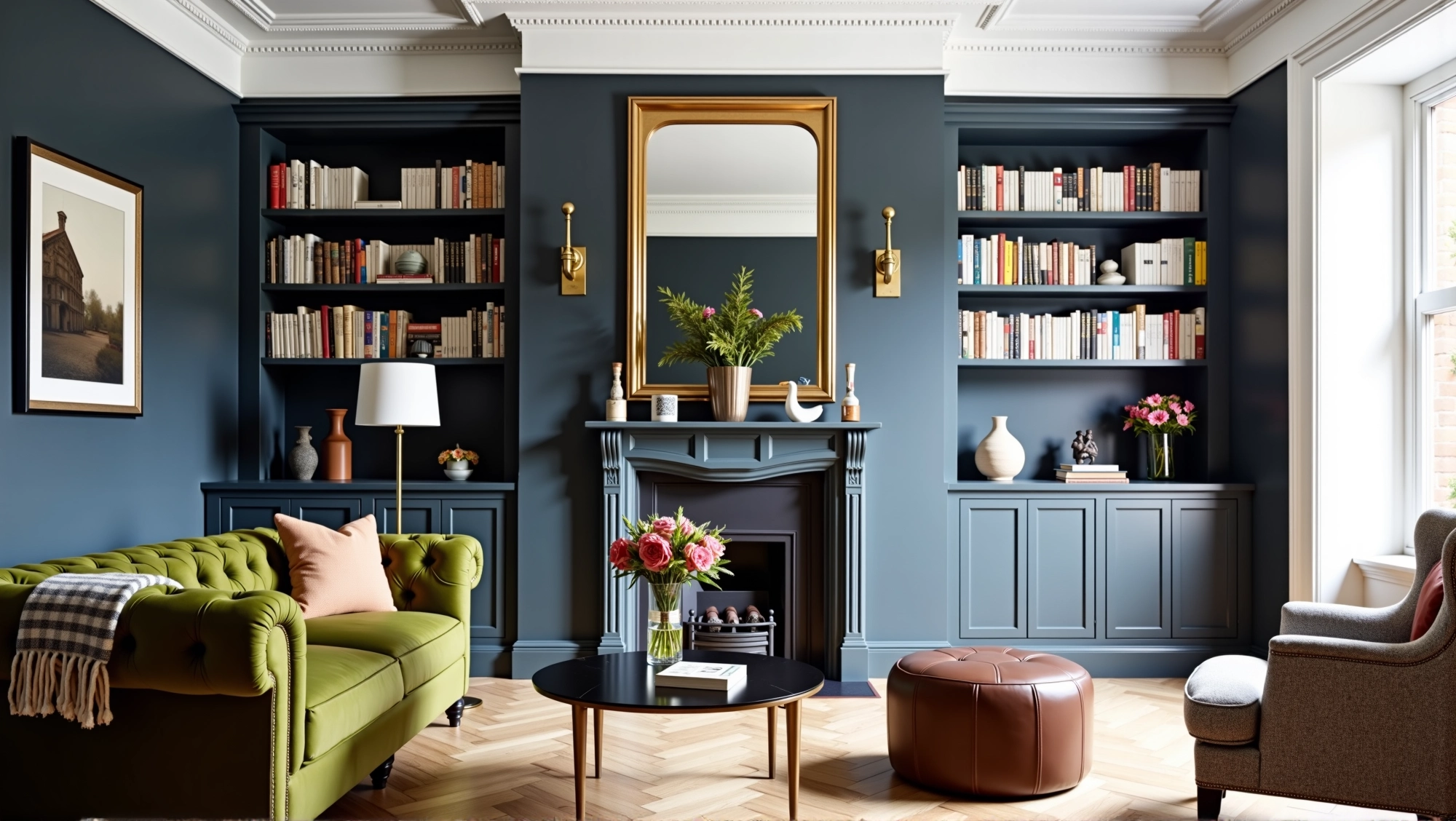 Retro Luxury, Elegant and Deep Living Room Living room 6