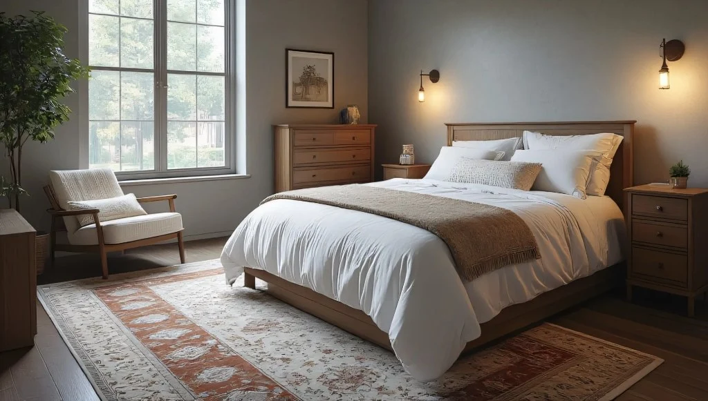 Log - Wood Tranquil Realm bedroom