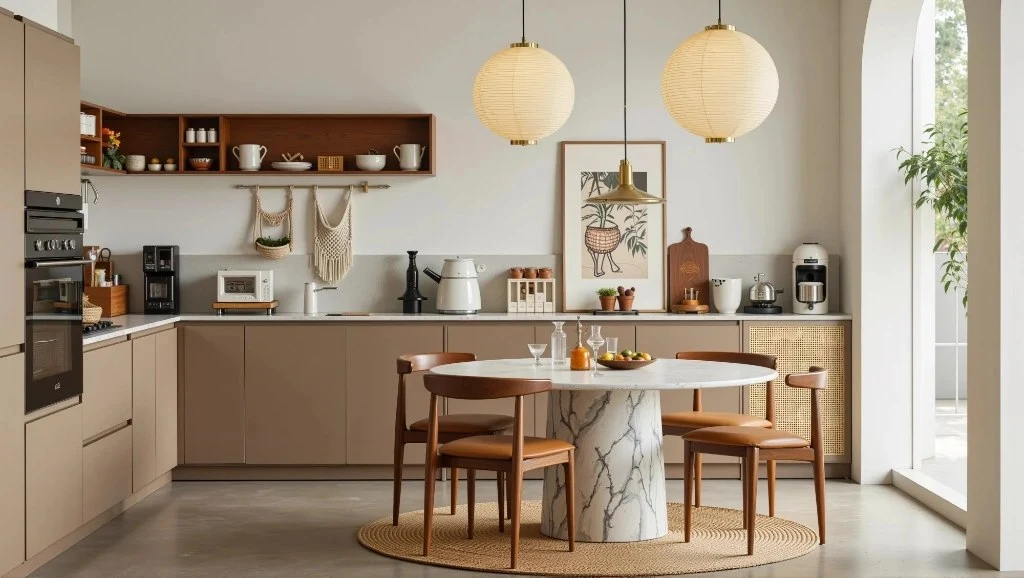 Natural Texture, A Warm and Rustic Home dining-room