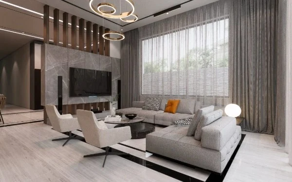 Modern Nordic Living Room Interior Design