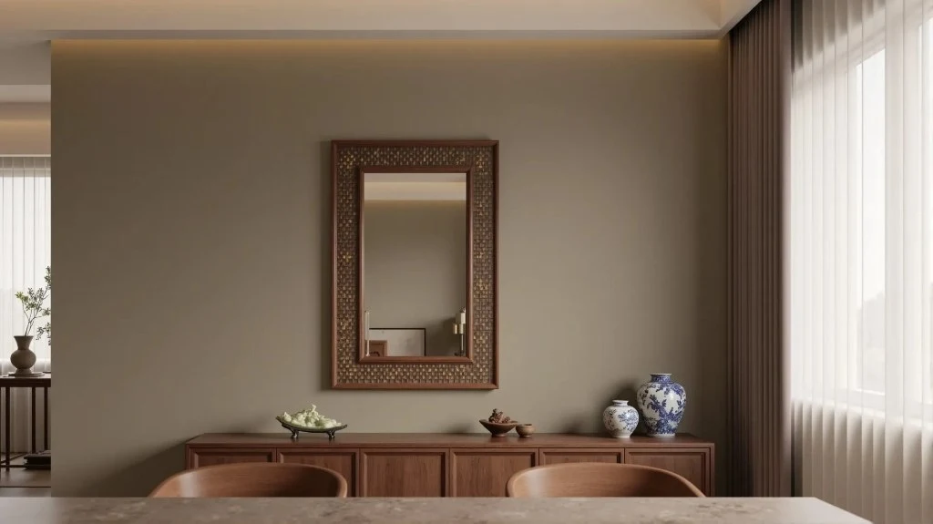 Poetic Dwelling of Oriental Aesthetics living-room