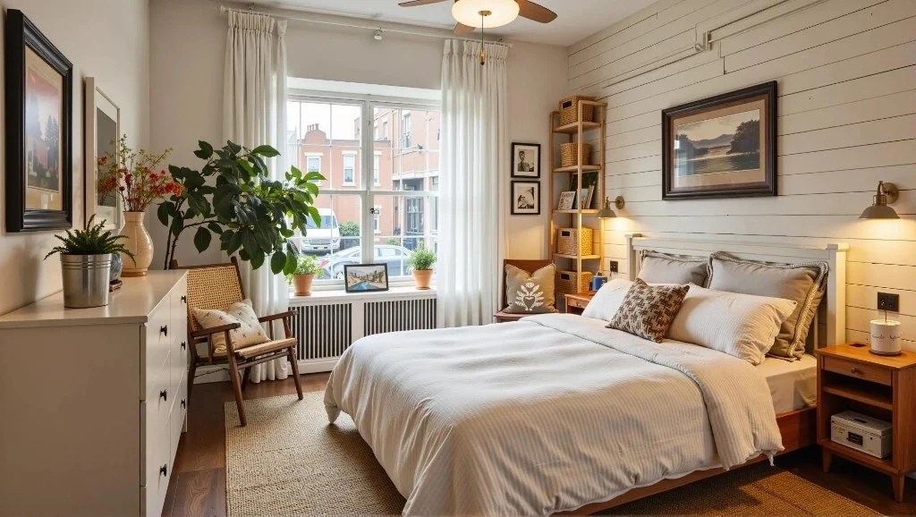 Warm-Toned Pastoral, Comfortable Home Time bedroom