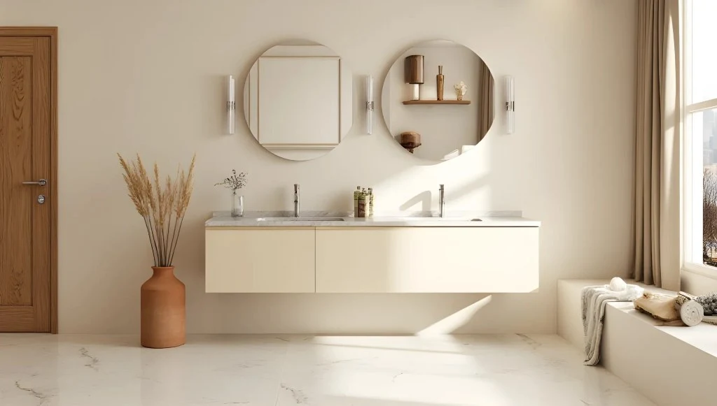 Cream Tone Simple Luxury Style: bathroom