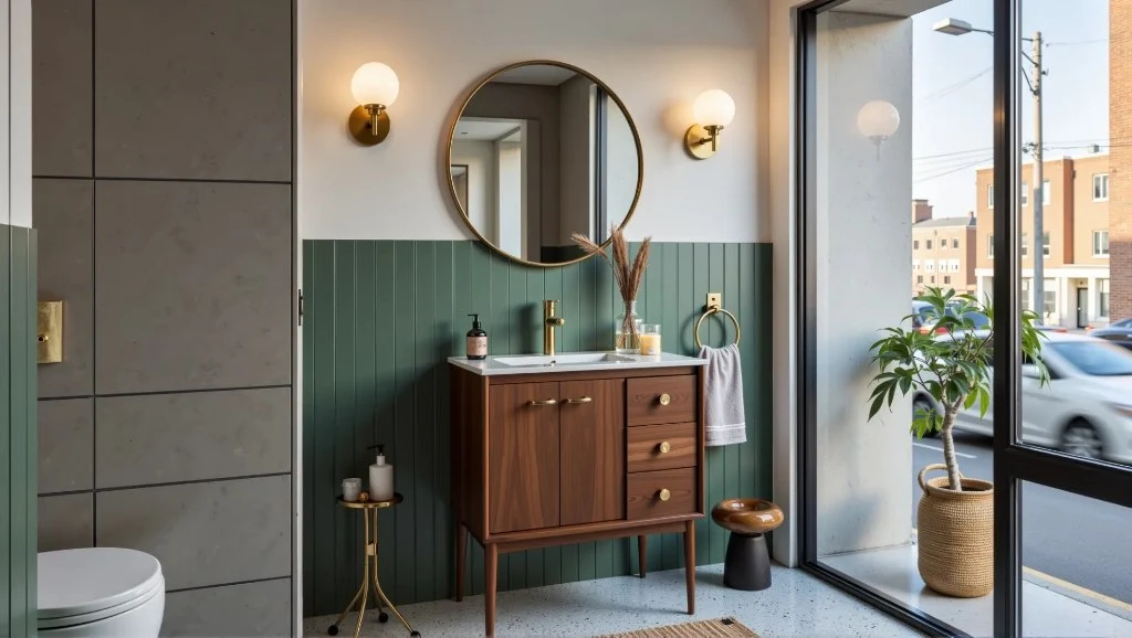 Spatial Symphony of Nature, Elegance and Luxury bathroom