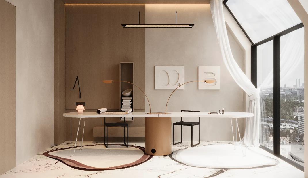 creative home office images with modern tech-inspired workspace design