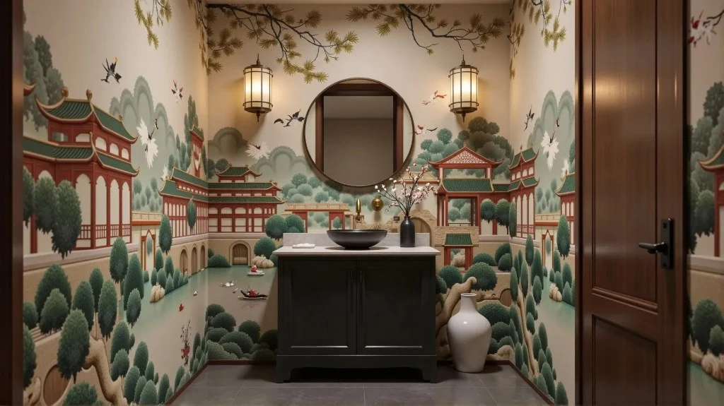 New Chinese Elegance bathroom