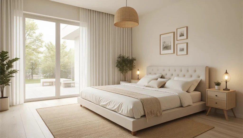 Healing Space of Sunlight and Wood bedroom