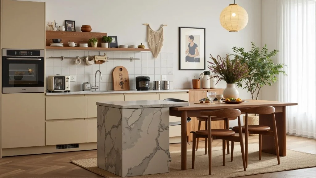 A Narrative of Warmth and Vitality at Home dining-room