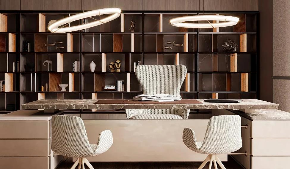 home office images showing multiple chairs and flexible modern workspace layout