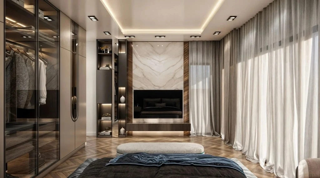 Light Luxury Texture, Elegant Master Bedroom bedroom