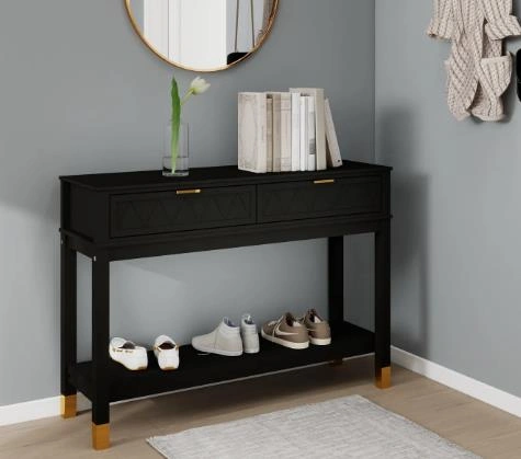 Transform an Old Desk into a Shoe Rack