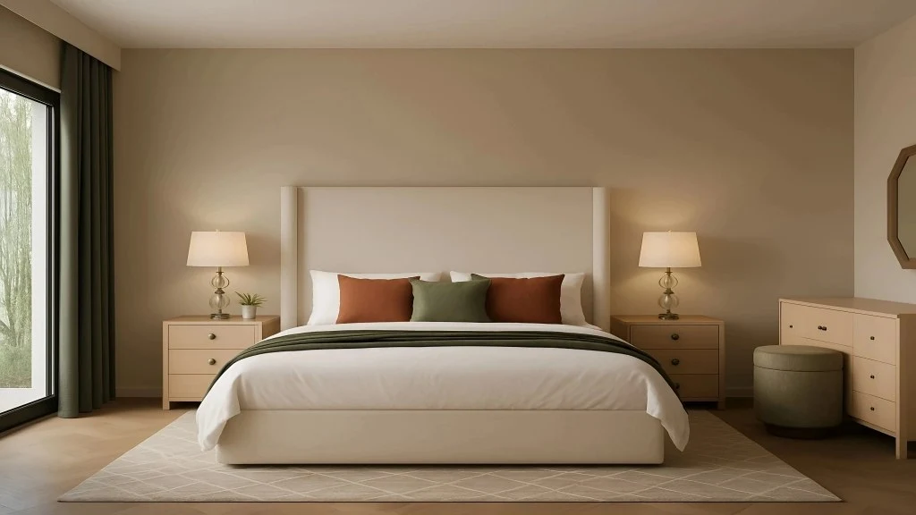 Minimal Japandi Living Room with Boho Warmth bedroom