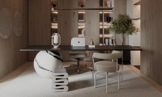 Modern artistic office desk