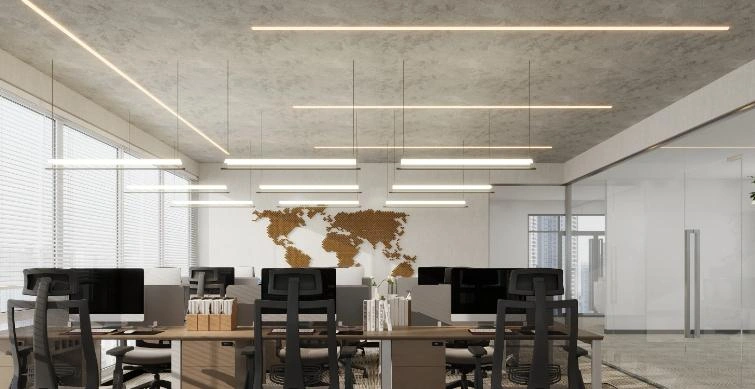 Extremely concise linear pendant light