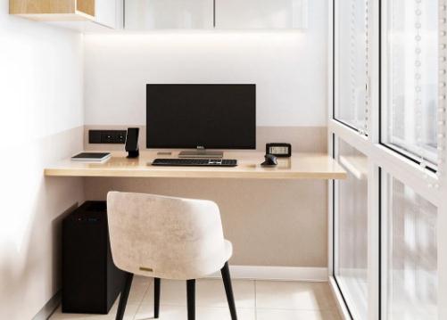 Embedded office desk