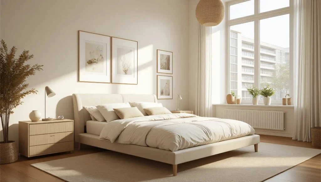 A Quiet Spatial Narrative of Natural Texture bedroom