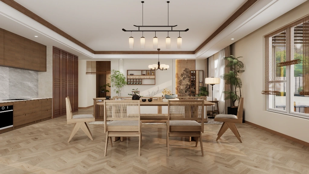 Neo-Chinese Style: Oriental Poetic Dwelling Place dining-room