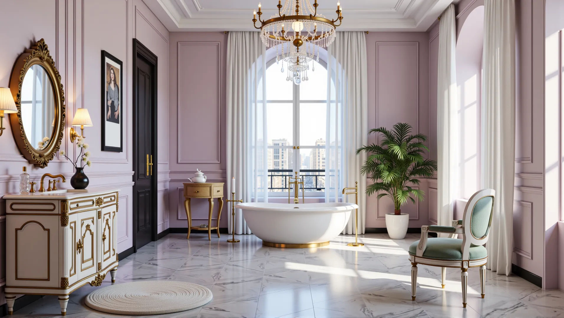 French Style Space: Blend of Elegance and Sophistication Bathroom 4