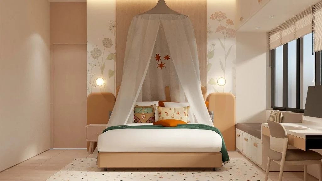 Girl Bedroom Modern Design kids-bedroom