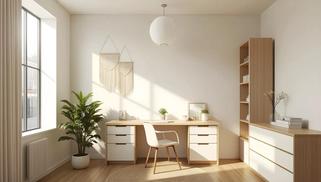 Gentle Dwellings Caressed by Sunlight study-room