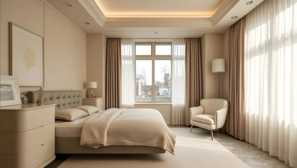 Gentle Dwellings Caressed by Sunlight bedroom