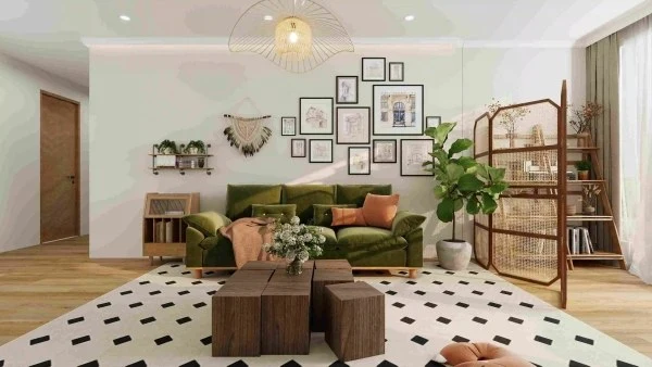 A Home Aesthetic Space Interwoven with Nature and Warmth